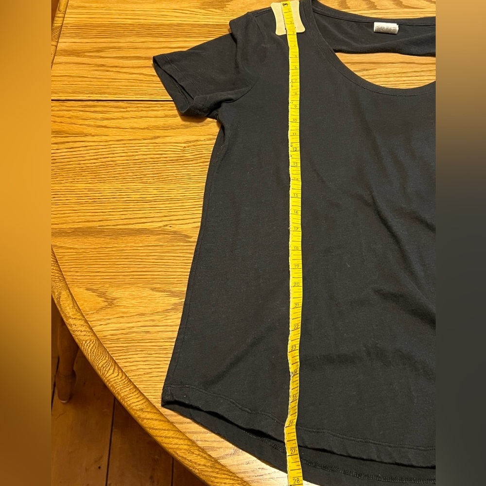 Victoria's Secret PINK Open Back Cutout Tee Short Sleeve- Medium- Black - Picture 11 of 15